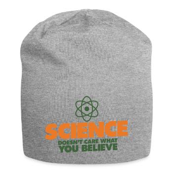 Science Over Belief - Jersey Beanie - heather grey - Front