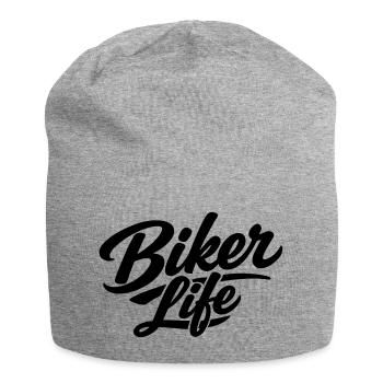 Biker Life - Jersey Beanie - heather grey - Front