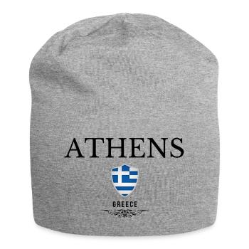 Athènes souvenirs, design élégant Athènes - Bonnet en jersey - gris chiné - Devant