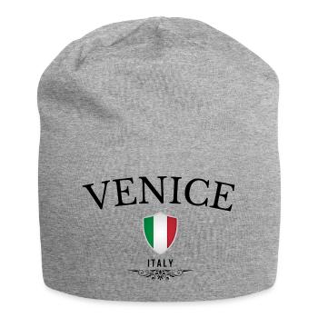 Venise souvenir, design élégant Venise - Bonnet en jersey - gris chiné - Devant