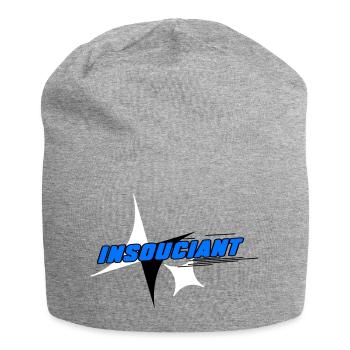 Insouciant Bleu Dynamique - Bonnet en jersey - gris chiné - Devant