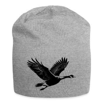 Oie du Canada - Bonnet en jersey - gris chiné - Devant