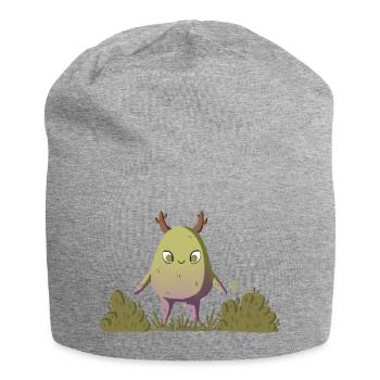 Créature de la forêt mousseuse/Créature de la nature - Bonnet en jersey - gris chiné - Devant