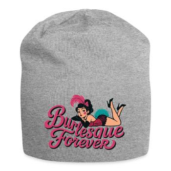 Burlesque Forever: Vintage Pin-Up Beauty - Jersey Beanie - heather grey - Front