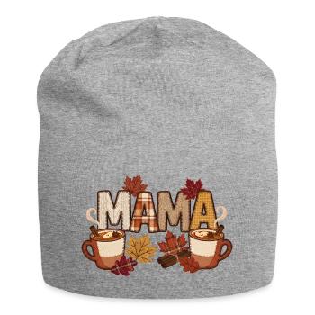 Fall Mama Cozy Patchwork Cider - Jersey-Beanie - Grau meliert - Vorne