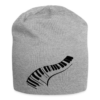 Klavier - Jersey-Beanie - Grau meliert - Vorne
