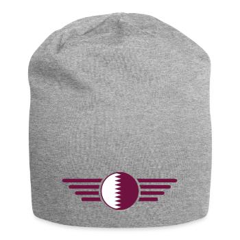 I Love Qatar, Elegance Style Design T-Shirt - Jersey Beanie - heather grey - Front