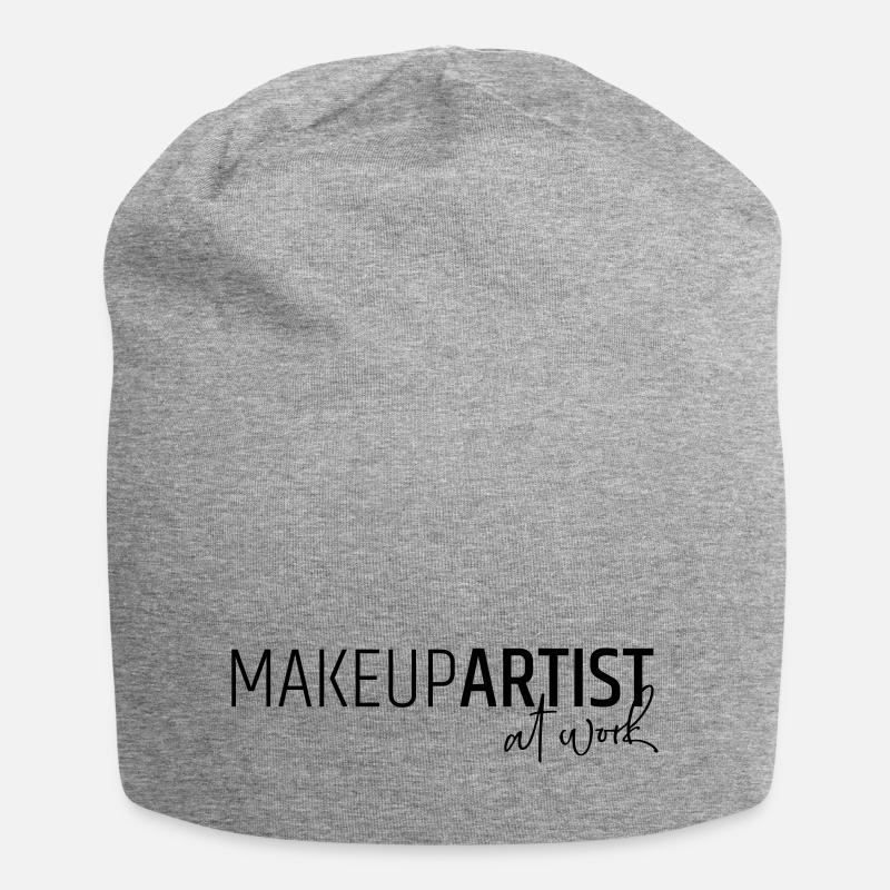 Maquilleuse au travail - Bonnet en jersey - gris chiné