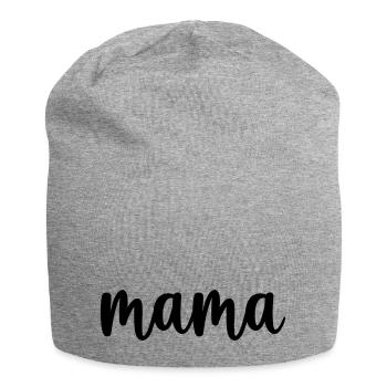 Mama beste Mama - Jersey-Beanie - Grau meliert - Vorne