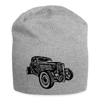 Hot Rod - Jersey-Beanie - Grau meliert - Vorne