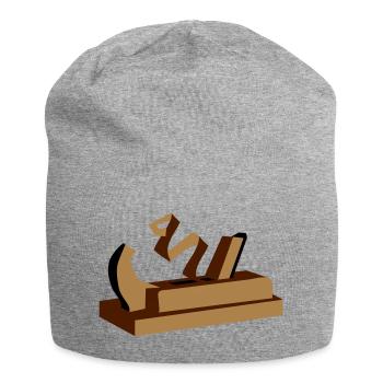 une raboteuse en bois - Bonnet en jersey - gris chiné - Devant
