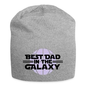 Beste Vati in der Galaxie - Jersey-Beanie - Grau meliert - Vorne