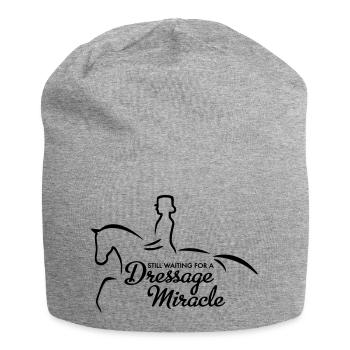 Dressur - Jersey-Beanie - Grau meliert - Vorne