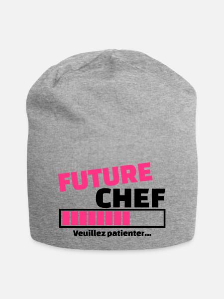 future chef - Bonnet en jersey - gris chiné
