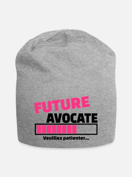 future avocate - Bonnet en jersey - gris chiné