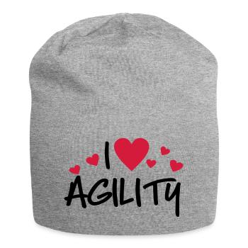 agility - Jersey-Beanie - Grau meliert - Vorne