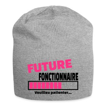 future fonctionnaire - Bonnet en jersey - gris chiné - Devant