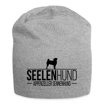 APPENZELLER SENNENHUND Seelenhund - Jersey-Beanie - Grau meliert - Vorne