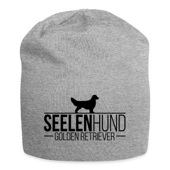 GOLDEN RETRIEVER Seelenhund - Jersey-Beanie - Grau meliert - Vorne