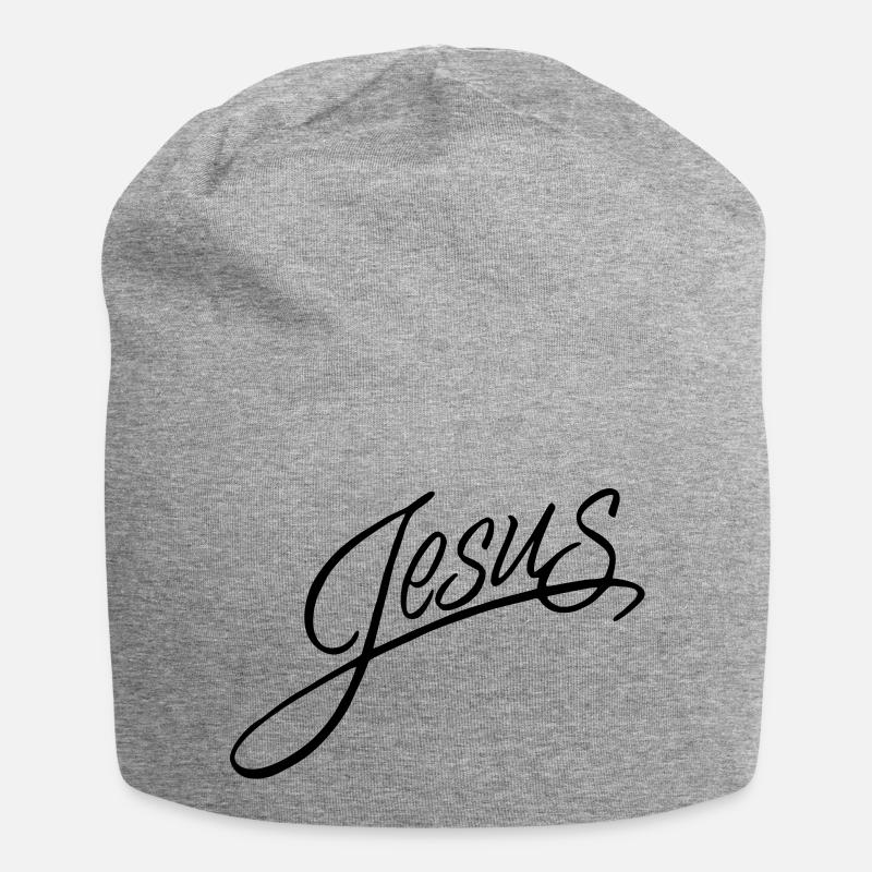 Jesus - Jersey Beanie - heather grey