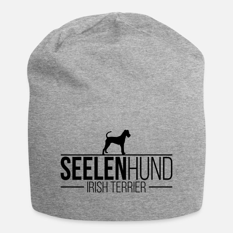 IRISH TERRIER Seelenhund - Jersey-Beanie - Grau meliert