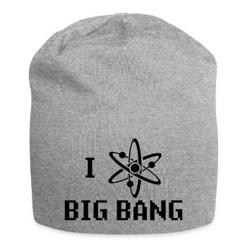 I heart big bang - Bonnet en jersey - gris chiné - Devant