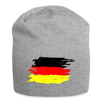 Germany Flag, wiped shirt, buy, sports - Jersey Beanie - heather grey - Front