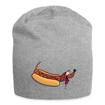 Chien chaud - Bonnet en jersey - gris chiné - Devant