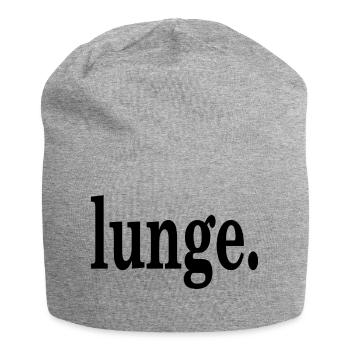 lunge. - Jersey-Beanie - Grau meliert - Vorne
