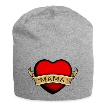 design mama mom mutter - Jersey-Beanie - Grau meliert - Vorne