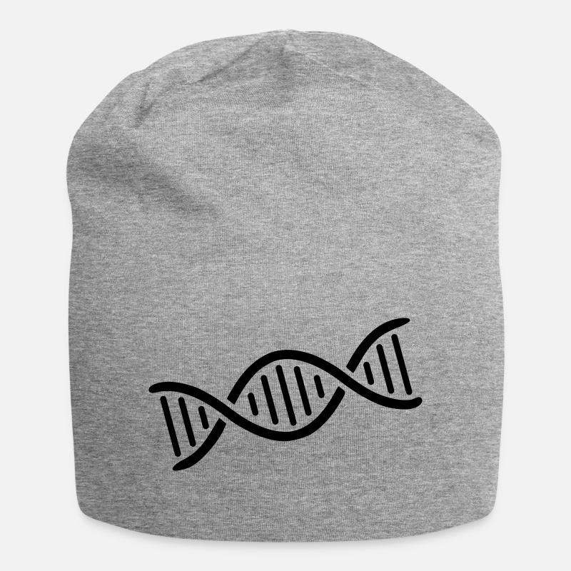 DNA double helix logo - Jersey Beanie - heather grey