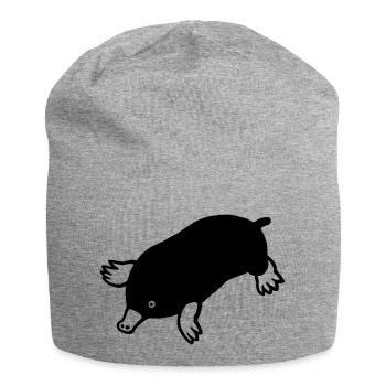Maulwurf - Jersey-Beanie - Grau meliert - Vorne