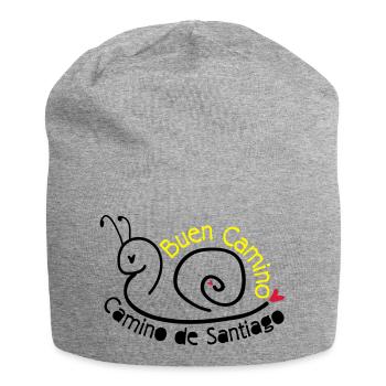 Camino de Santiago escargot - Bonnet en jersey - gris chiné - Devant