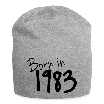Born In 1983 - Jersey Beanie - heather grey - Front