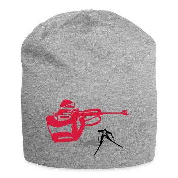 biathlon - Bonnet en jersey - gris chiné - Devant