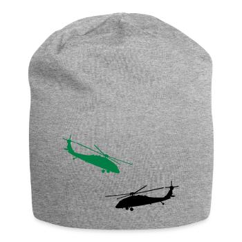 hélicoptère - Bonnet en jersey - gris chiné - Devant