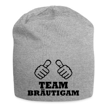 Team Bräutigam - Jersey-Beanie - Grau meliert - Vorne