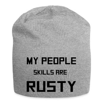 People Skills - Jersey Beanie - heather grey - Front
