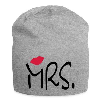 mrs_b - Bonnet en jersey - gris chiné - Devant