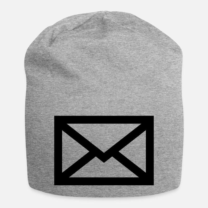 Brief - Jersey-Beanie - Grau meliert