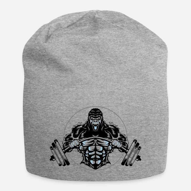 Beastmode - Jersey-Beanie - Grau meliert