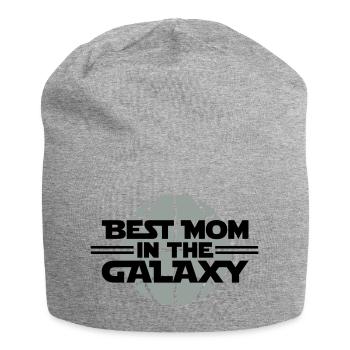 Best Mom In The Galaxy - Jersey-Beanie - Grau meliert - Vorne