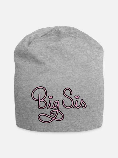 Big Sis - Jersey-Beanie - Grau meliert