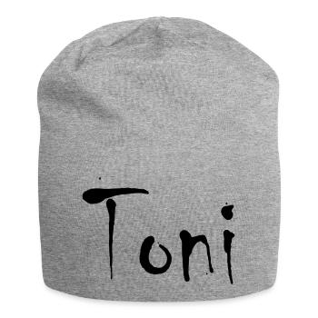 Toni - Jersey-Beanie - Grau meliert - Vorne