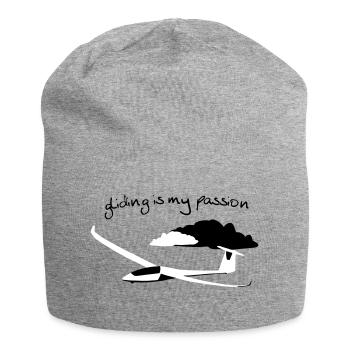 Glider Gliding Gliding Gliding Glider - Jersey Beanie - heather grey - Front