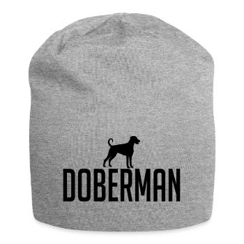 DOBERMAN race chien chien Wilsigns - Bonnet en jersey - gris chiné - Devant