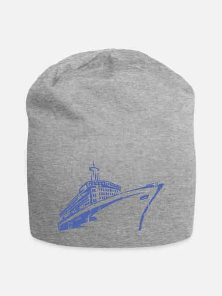 Kreuzfahrtschiff Kreuzfahrt Schiff Luxus - Jersey-Beanie - Grau meliert