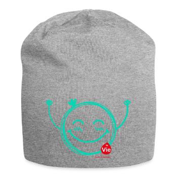 La Vie - Contre la Leucémie - Bonnet en jersey - gris chiné - Devant