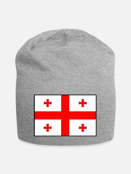 Georgia - Jersey-Beanie - Grau meliert