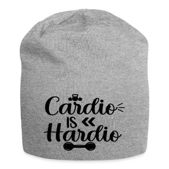 Cardio is Hardio - Jersey Beanie - heather grey - Front